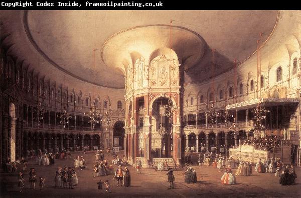 Canaletto London: Ranelagh, Interior of the Rotunda vf
