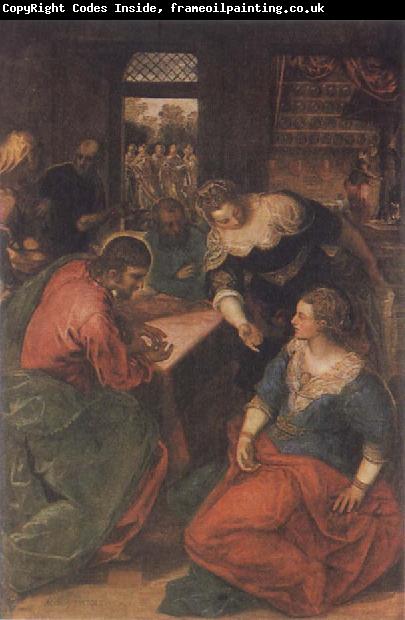 Tintoretto Christ in the House of Mary and Martha