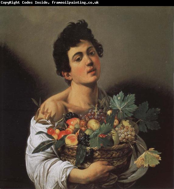 Caravaggio Jungling with fruits basket