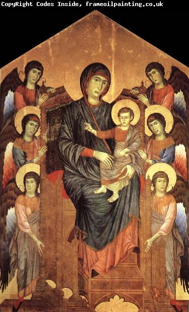 Cimabue Madonna and Child in Majesty Surrounded by Angels