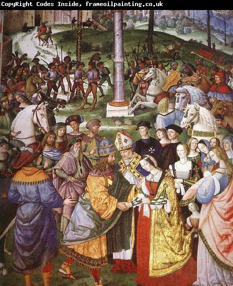 Pinturicchio Aeneas Piccolomini Introduces Eleonora of Portugal to Frederick III