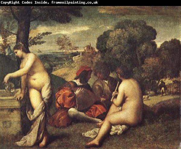 Giorgione Pastoral ensemble