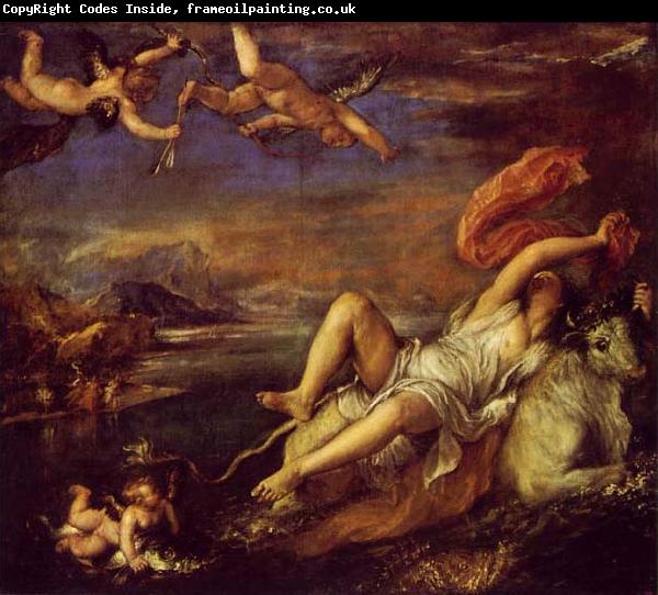 Titian The Rape of Europa  is a bold diagonal composition which was admired and copied by Rubens.
