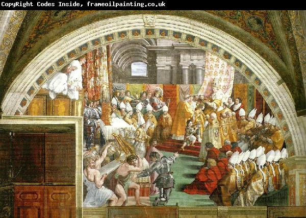 Raphael coronation of charlemagne