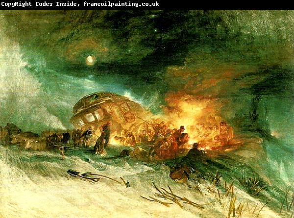 J.M.W.Turner messieurs les voyageurs on their return from italy in a snow drift upon mount tarrar
