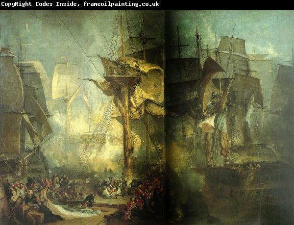 J.M.W.Turner the battle of trafalgar as seen from the mizen starboard shrouds of the victory