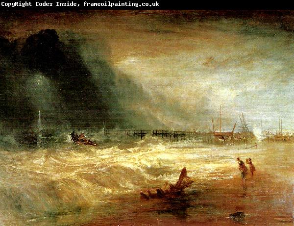 J.M.W.Turner life-boat and manby apparatus going off to a stranded vessel