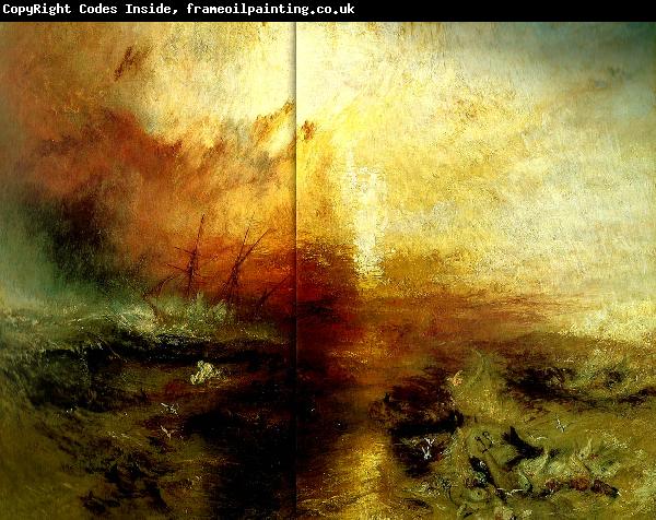 J.M.W.Turner slavers throwing overboard the dead and dying typhon