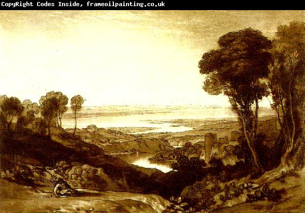 J.M.W.Turner the junction of the severn and the wye