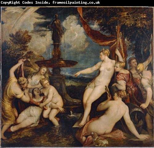 Titian Diana and Callisto by Titian; Kunsthistorisches Museum, Vienna