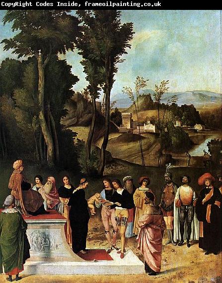 Giorgione Moses Undergoing Trial by Fire