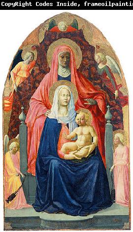 MASACCIO Virgin and Child with Saint Anne