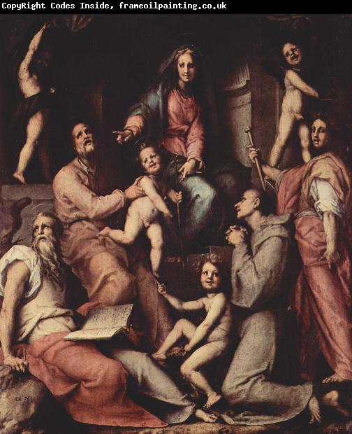 Pontormo Madonna with Child and Saints