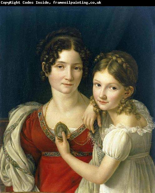 riesener portrait of a mother and daughter