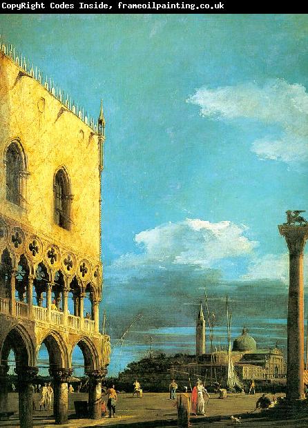 Canaletto The Piazzetta- Looking South