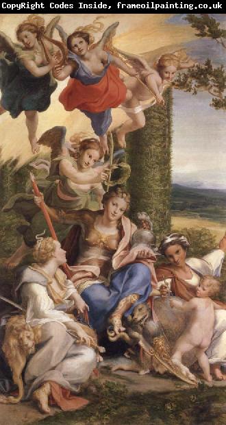 Correggio Allegorie des vertus on La vertu heroique victorieuse des vices