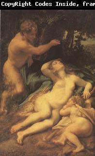Correggio Venus,Satyr and Cupid (mk05)
