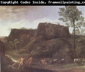 Domenichino Landscape with Hercules and Achelous (mk05)