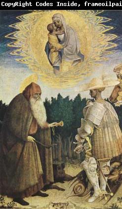 PISANELLO The Virgin and Child with the Saints George and Anthony Abbot (mk08)
