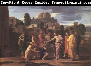 Poussin Christ Healing the Blind (mk05)