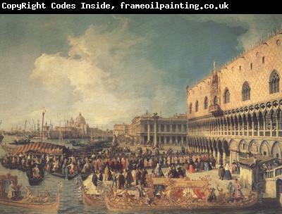 Canaletto Ricevimento del'ambasciatore imperiale al palazzo Ducale (mk21)