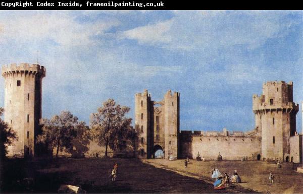 Canaletto The Courtyard of the Castle of Warwick
