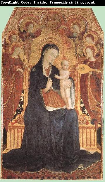SASSETTA Virgin and Child Adored by Six Angels