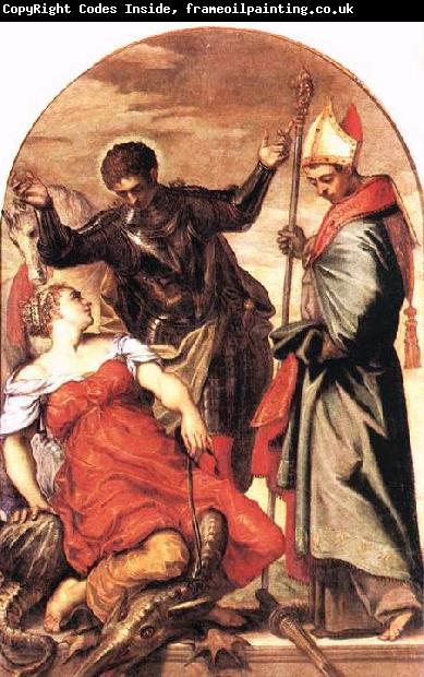 Tintoretto St Louis, St George and the Princess